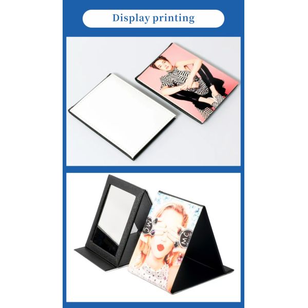 Factory Direct Custom Mini Pocket Makeup Mirror for Women Personalized Sublimation Mirror Metal Decorative Weddings Birthdays