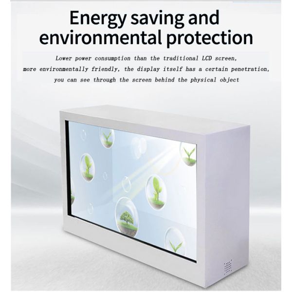43 inch transparent LCD showcase with transparent lcd screen price