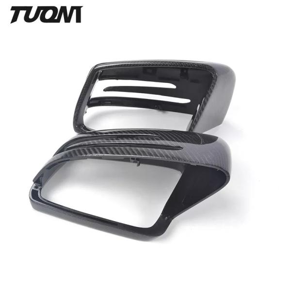 ABS Car Mirror Cover Carbon Fiber Side Rearview Mirror Cap For Mercedes Benz