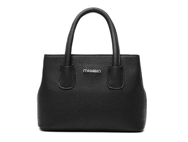 Cotton Lining Women's Tote Leather Handbags Separate Compartments For Storage