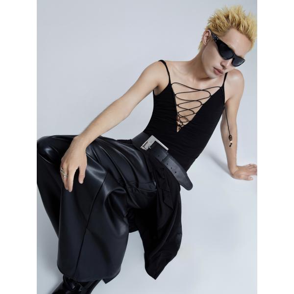 Unisex Y2k Casual Ladies Clothes Bodycon Long V Neck Dresses for Women Woven Designer