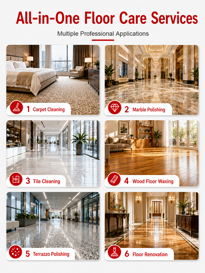 220V Multifunctional Carpet Cleaning Machine Commercial Hotel Supermarket Marble Floor Polishing Machine