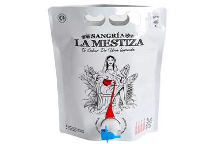 A sangria levanta-se a válvula de borboleta da folha de alumínio do malote do BABADOR do produto comestível 3L