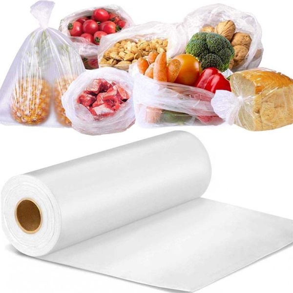 Food Grade Plastic Roll Bags Transparent Supermarket Plastic Bag Roll Moisture
