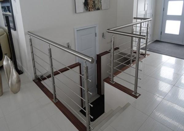 Decking Metal Balustrade Stainless Steel Railing , 316 Stainless Steel Stair Railing