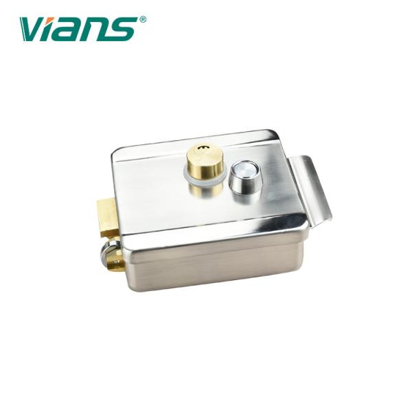 Nickel Alloy Heavy Duty Rim Lock 12V For Iron Metal Wooden Door