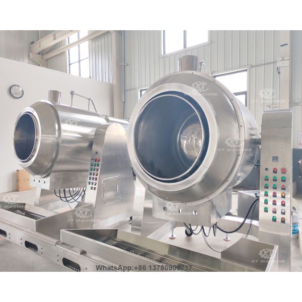 70kg/batch Gas Heating Automatic Temperature Control Roller Roaster Multipurpose Sugar-coated Peanut Making Machine