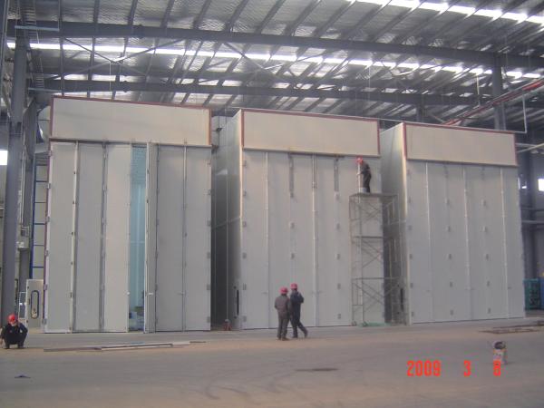 Cabine da pintura do tela táctil do PLC para a maquinaria de construção grandes peças fabricadas