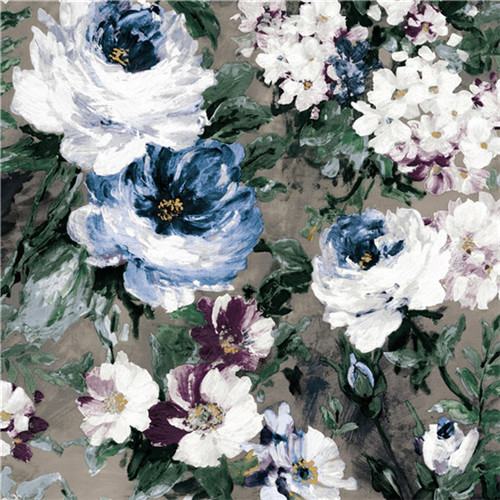 Mould Proof 3d Natural Flowers Wallpaper For Home Decor , Eco Friendly