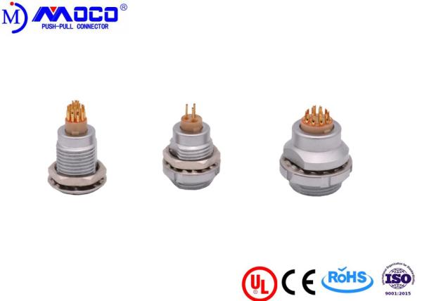 Z1 Z2 Z3 Female Circular Push Pull Connectors With Nut Fixed