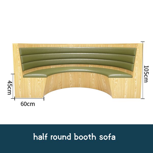 Commercial Restaurant Leather Booth Sofa Seating Cafe Shop Table and Chairs Wooden Furniture Set Restaurant Table and Chairs
