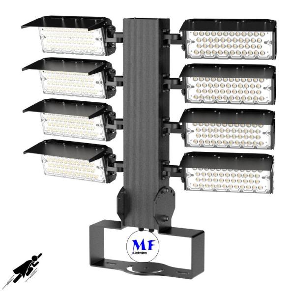 900W Aluminum Stadium LED Flood Ligh IK08 High Protection IP66 Waterproof Dustproof 165lm/W Ra70 For Airport Hangers