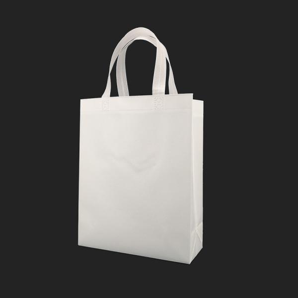 Sacos de empacotamento amigáveis de compra do eco do totalizador de pano para a roupa biodegradável do logotipo feito sob encomenda branco de panos tecida não cortada