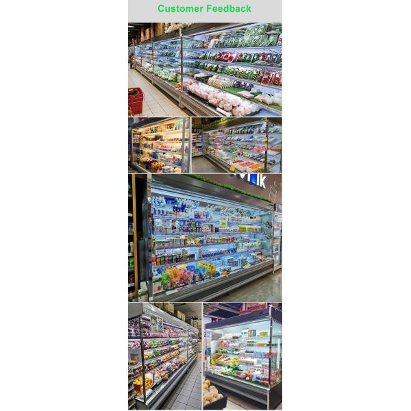 Холодильник торгового центра плода сока Multideck охладителя овоща под открытым небом