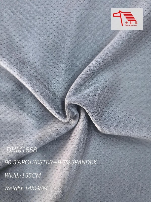 145GSM Polyester Spandex Fabric Butterfly Pattern Knit 4 Way Stretch for Sportswear