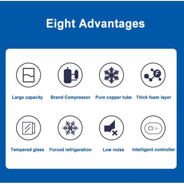 Разделенный холодильник дисплея напитка воздушного охладителя фруктового сока компрессора