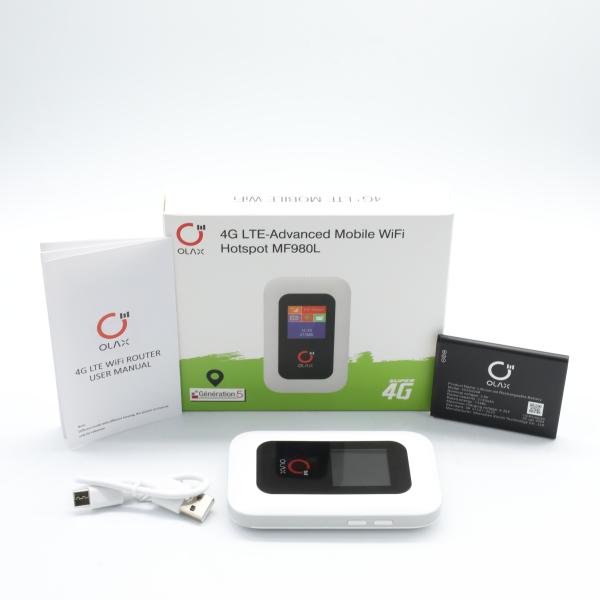 Olax Mifi Experience Unmatched Speed And Safety With MF980L LCD Indication Europen Asia Africa Bands