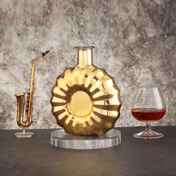 Hot Stamping Tequila Bottle with Cork Cap Add a Touch of Luxury to Your Home Bar