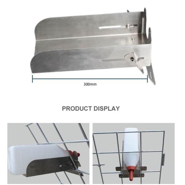 Dairy Farms Stainless Steel Calf Feeding Bottle Holder for Fence