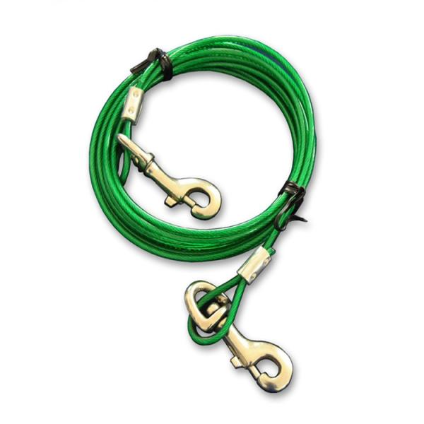 Cable de acero recubierto de plástico resistente Cuerda de alambre de acero galvanizado recubierta de PVC