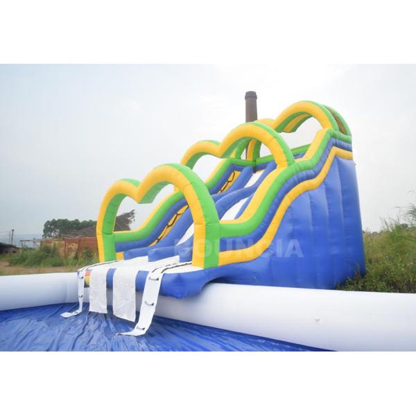 Kids And Adults Inflatable Water Park 0.9mm Pvc Tarpaulin
