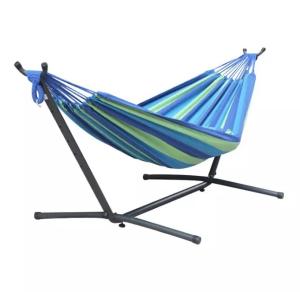 Customized Double Cotton Hammock with Portable Heavy Duty Stainless Steel Frame