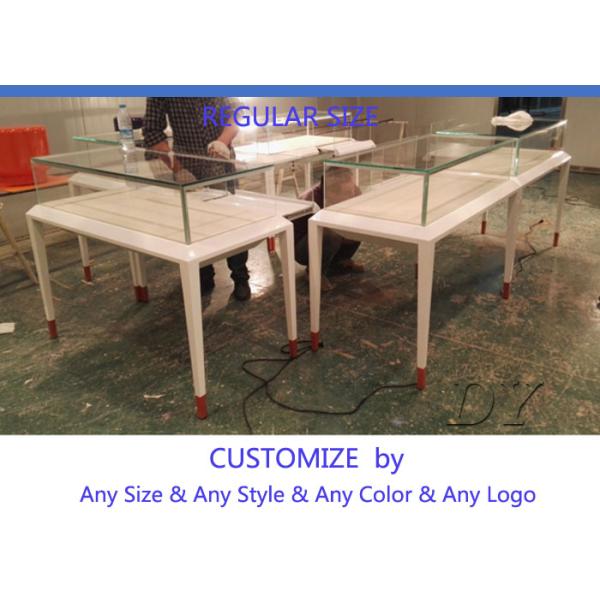 Simple Inexpensive Jewellery Shop Display Counters With Wooden + Glass + Lights