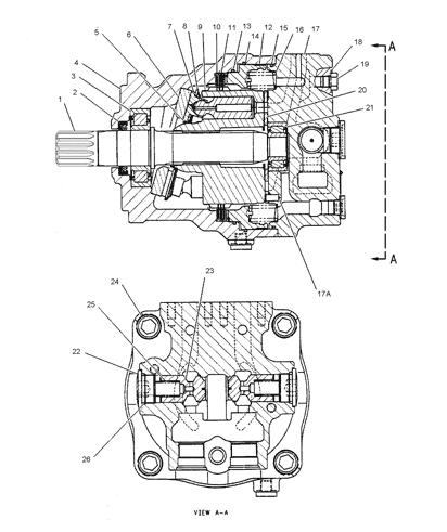 188-4165 plat de 188-4166 188-4165 188-4166 M5X180 Excavator Swing Motor Retainer
