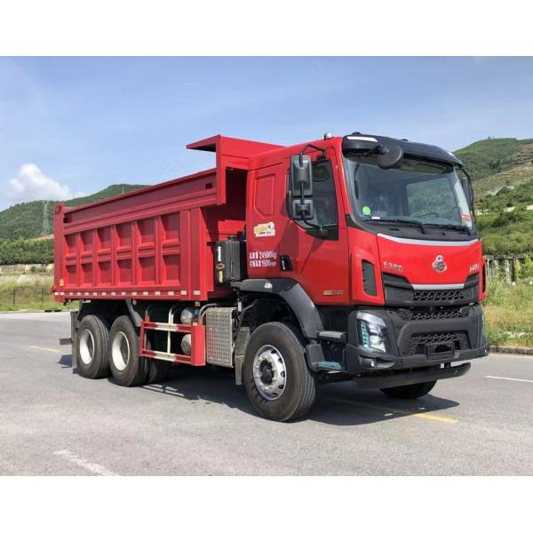 Three Axle Diesel 3 Seater Dump Cargo Truck Rear Drive 6×4 Manual Transmission