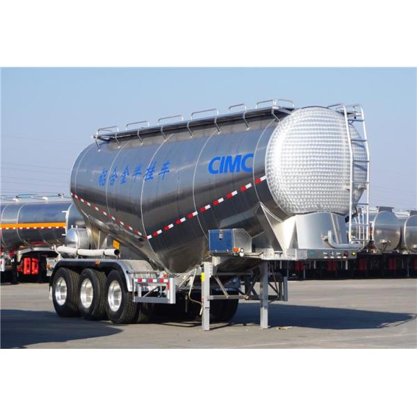 Air Suspension Tri Axle Cement 60cbm Aluminum Tanker Trailer