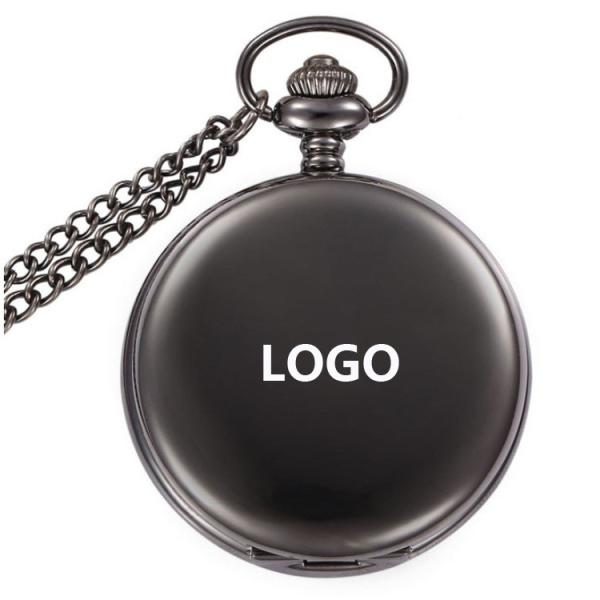 Promotional Vintage pocket watch Metal  logo customized round