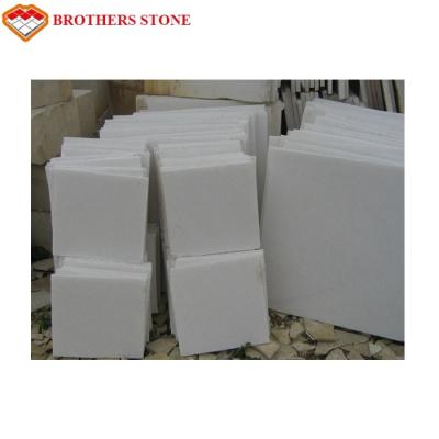 Free Sample Pure White Marble Slab Polished , Crystal White Marble Tiles