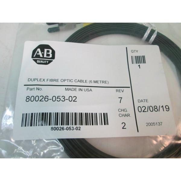 ALLEN-BRADLEY 80026-053-02 Duplex Fibre Optic Cable 6M