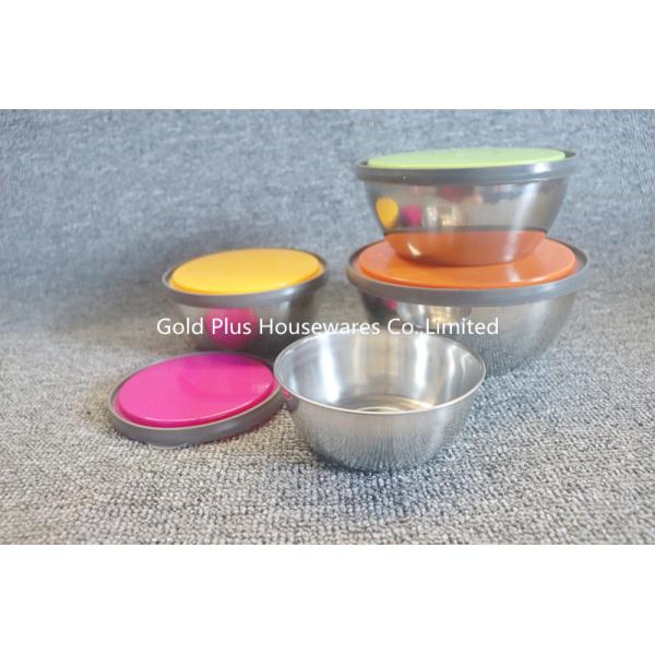 Keep Food Fresh 8pcs Stainless Steel Salad Bowl With Sealing Cover