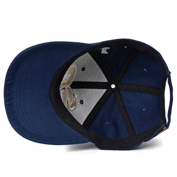 Gold Thread Custom Embroidered Flexfit Hats 58cm Golf Caps For Men