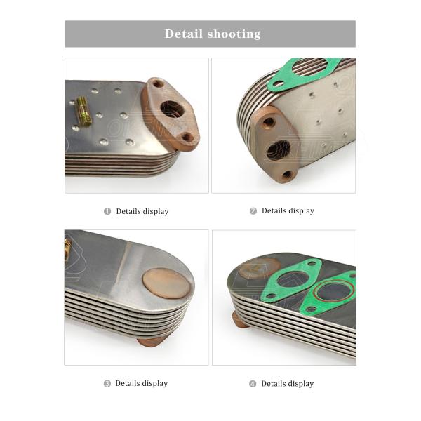 Réfrigérant à huile d'élément d'Oil Cooler 1-21723039-0 d'excavatrice du réfrigérant à huile de moteur diesel de refroidisseur d'huile à moteur 6SD1 6SA1