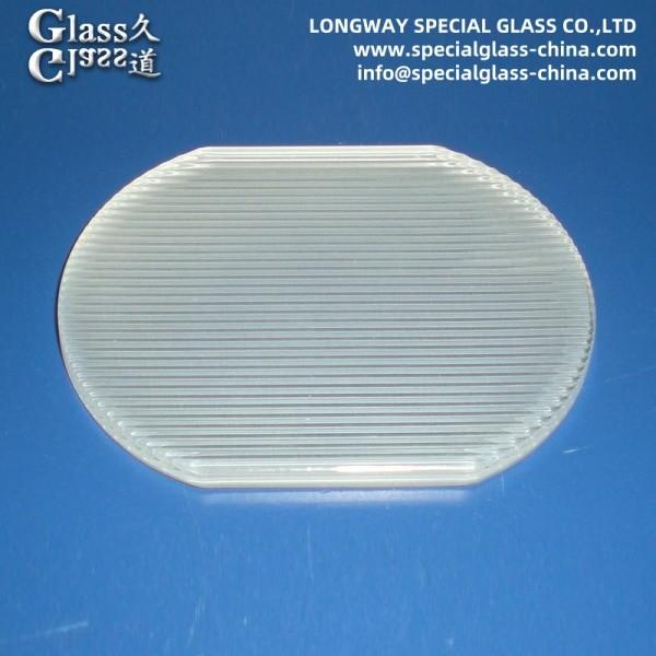 Sandblasting Surface Linear Glass Light Lens Spotlight Glass Cover