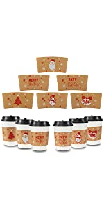 Cup Sleeve, Corrugated Up Sleeve With Printing, Brand Logo, Hot Paper Cup,Cup Sleeve, Recyclable Sleeve