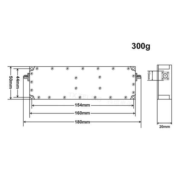 4900-6000MHz 10W 30W 50W 100W wide band power amplifier RF module