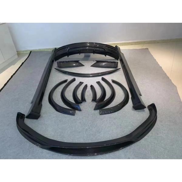 Venta del kit de cuerpo de fibra de carbono del modelo S para el modelo S Wide Bodyki de fibra de carbono delantera de la pala trasera del difusor Spoiler