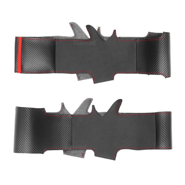 Custom Hand Stitching Matt Carbon Leather Steering Wheel Cover for Toyota Yaris GR 2020-2022