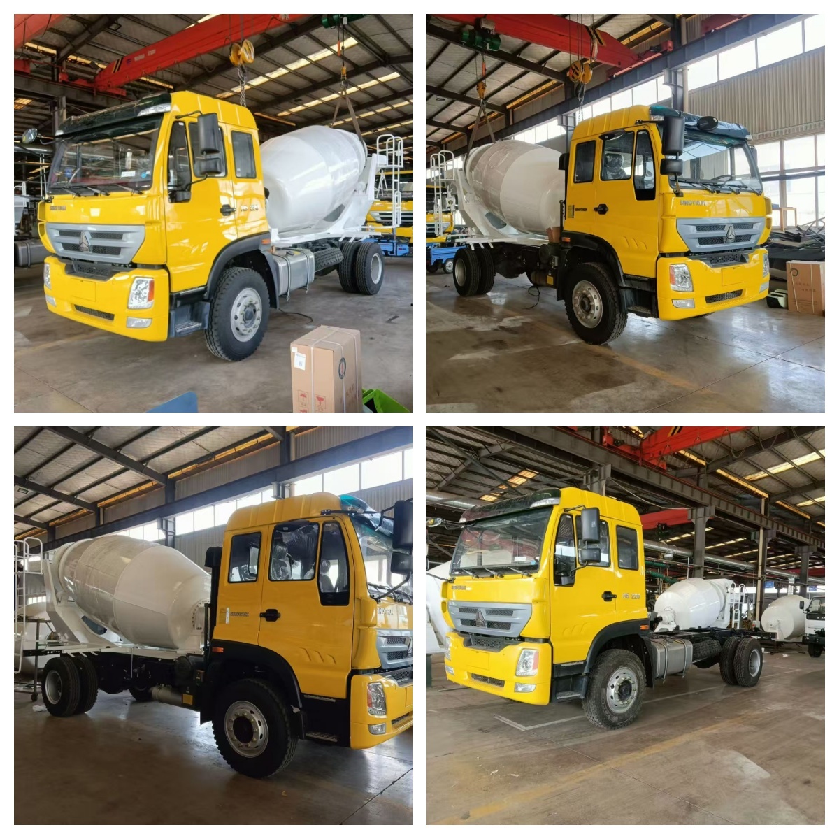 Unused HOWO 6 Cubic Meter Concrete Mixer Truck 4x2 Medium Duty Chassis Drum Barrel Construction Transit Vehicle