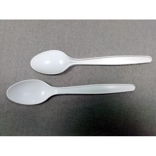 6.7 Inch Corn Starch  Bio-Plastic Spoon Biodegradable Utensils Made From Renewable Plant-Based Resources