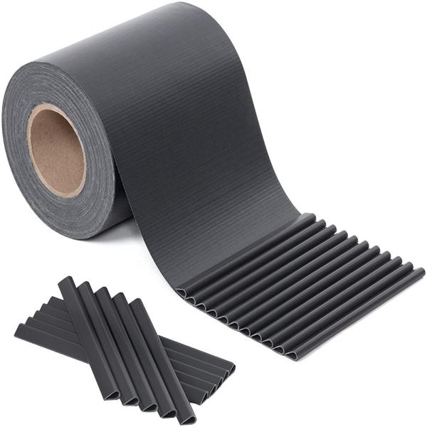 100% poliéster 19cm cerca de jardín PVC barras de cercas paneles de cercas de vinilo extraíbles