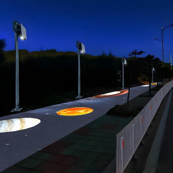 Waterproof 3500 Lumens Ground Interactive Floor Projector For Schools