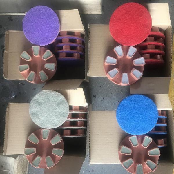 4 Resin Bond Husqvarna diamond grinding Transitional Pads for concrete grinding
