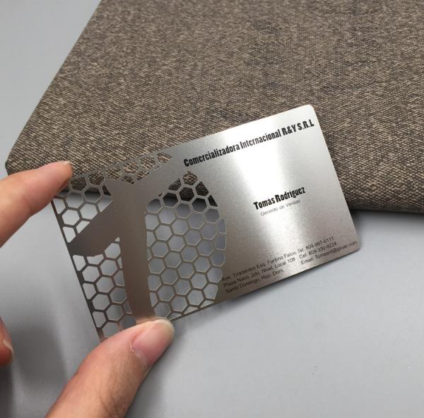 Stainless Steel Black Metal Business Cards