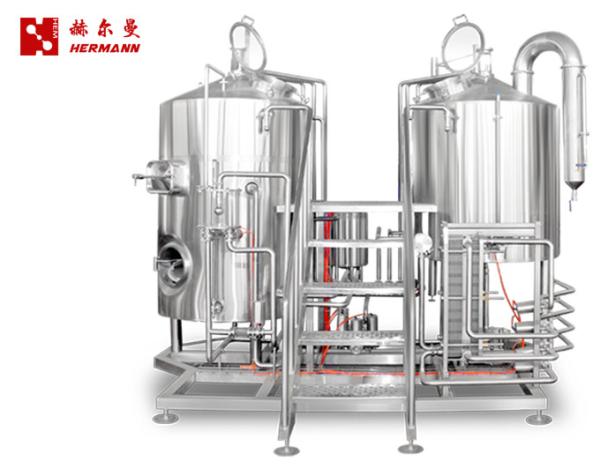 Restaurant Commercial Draft Beer System , 4 Bbl Micro Beer Brewing Equipment