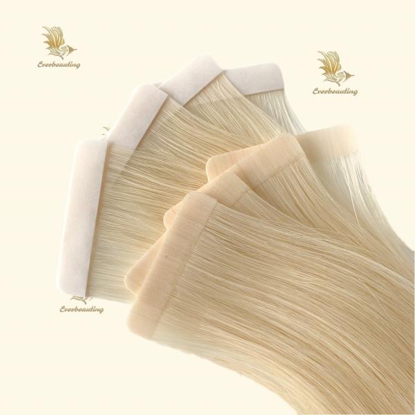Raw Blonde Hair Tape Hair Extensions with 200 packs /carton 50.00cm * 8.00cm * 3.00cm
