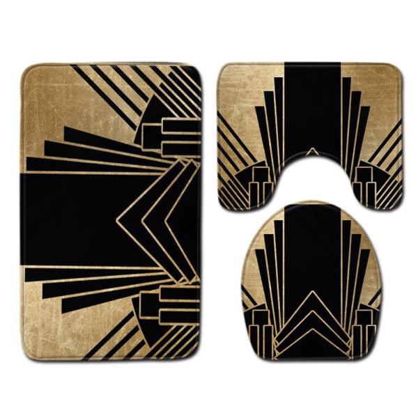 Creative Cute Cat Toilet Mat Set Personalized Dog Toilet Tank Cover Set